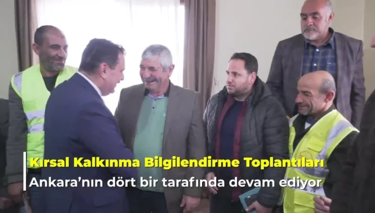 Ankara Büyükşehir Belediyesi Kırsal Kalkınma Bilgilendirme Toplantısı Düzenliyor