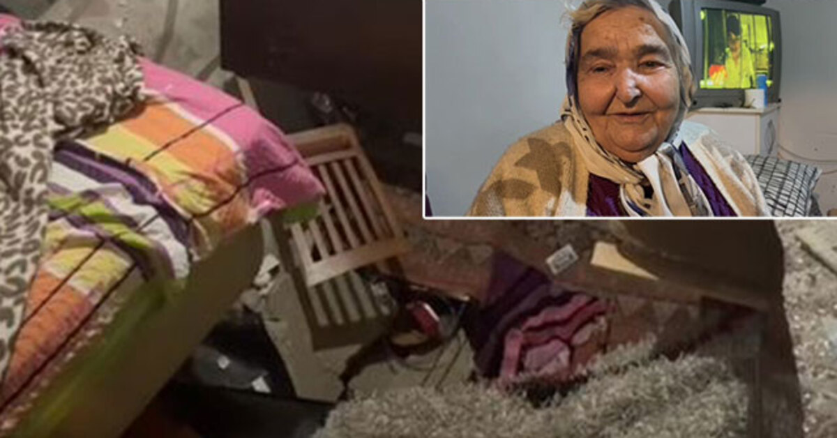 Fatma nine uyurken yatakla birlikte zemine düştü!