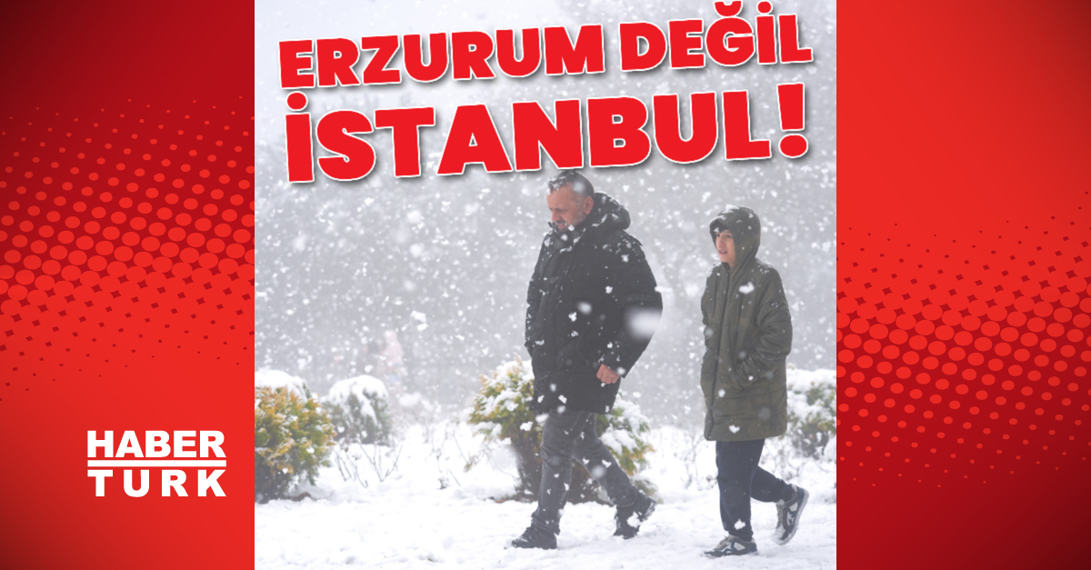 Erzurum değil İstanbul! Megakentte bazı bölgeler bembeyaz!
