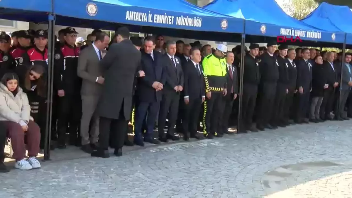 Kumluca’da Motosiklet Kazasında Hayatını Kaybeden Polis Memuru İçin Tören Düzenlendi